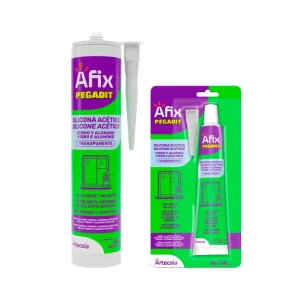 Silicona Vidrio y Aluminio Pegadit Transparente 280ml